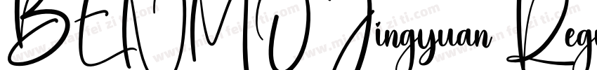 BENMO Jingyuan Regular字体转换